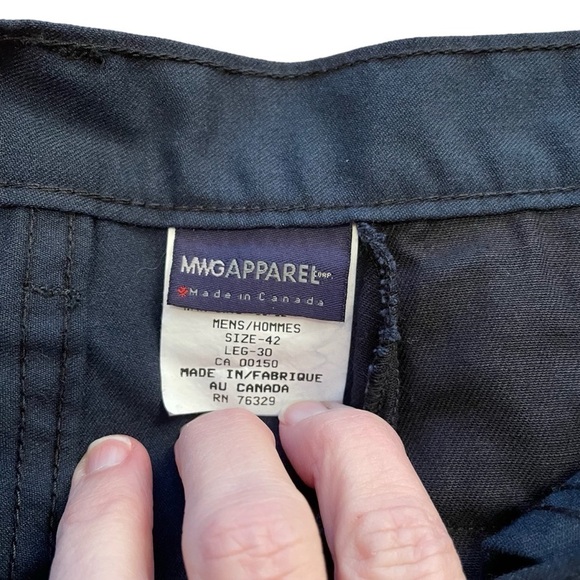 MWG COMFORT WEAVE Mens Fire Resistant Utility Pants Size 42x27 Pants altered - Picture 16 of 16